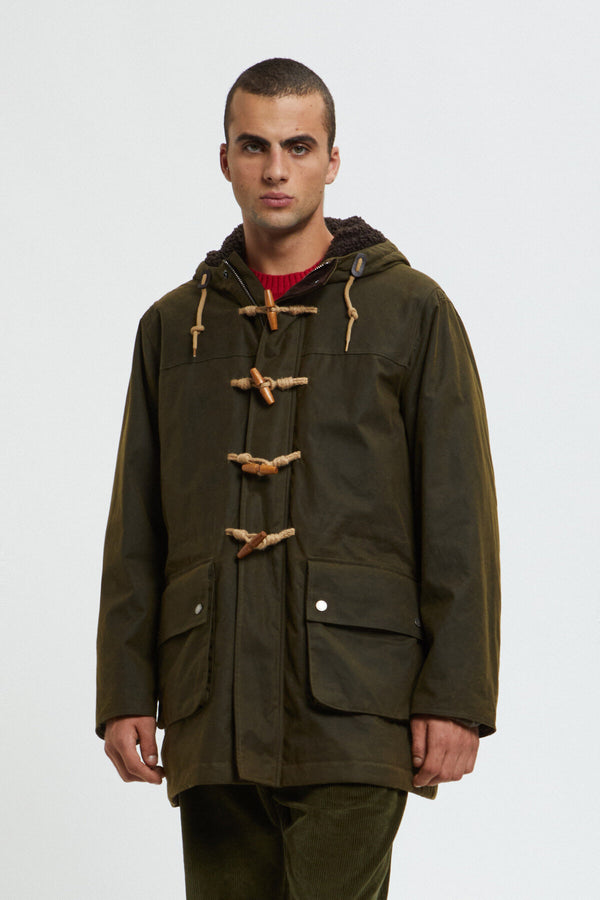 Duffle-coat ciré