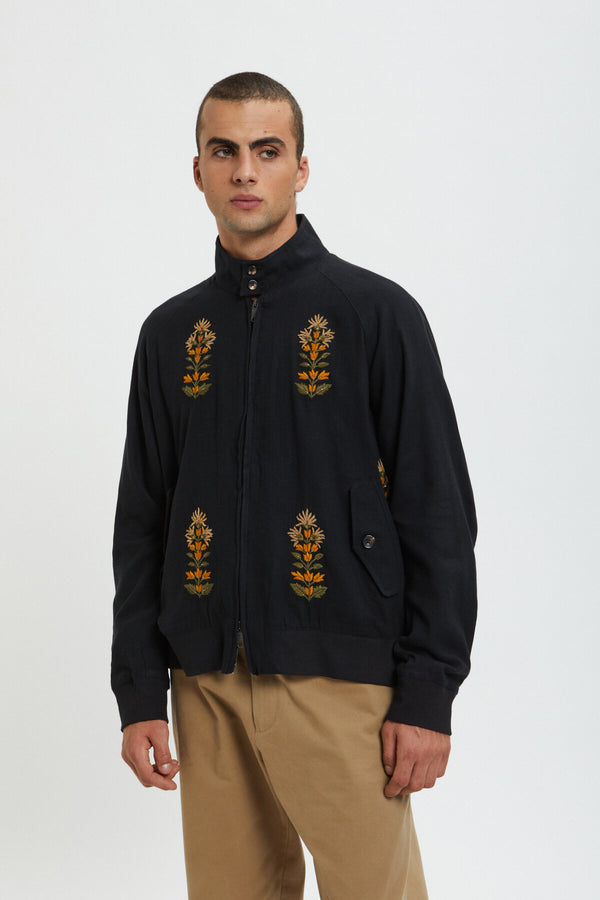 Veste G9 brodée Kartik Research x Baracuta