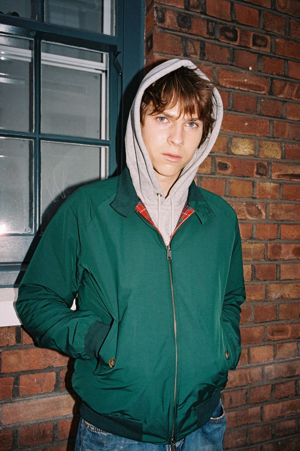 Racing green down parka best sale